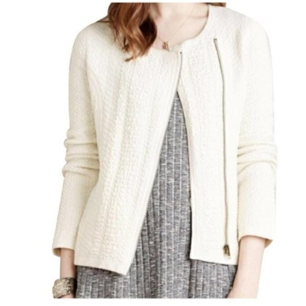 Anthropologie Moto Asymmetrical Zip Jacket